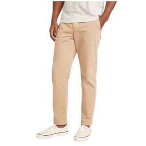 Marine Layer NWOT Khaki Saturday Athletic Fit Organic Cotton Twill Pant Size XL